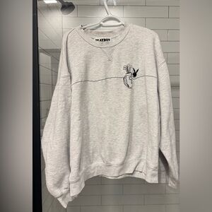 XL Playboy Gray Men's Sweater